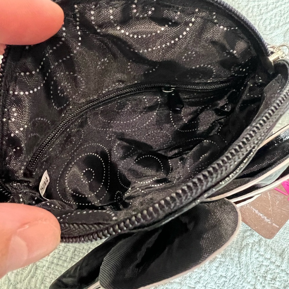 Black Flower mini Purse - Picture 2 of 5